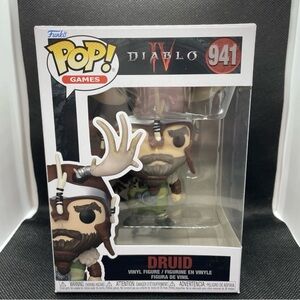 Funko Pop Games Druid Figure with Brown and Green Accents